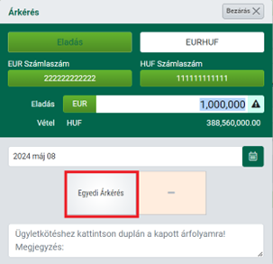 Egyedi árkérés
